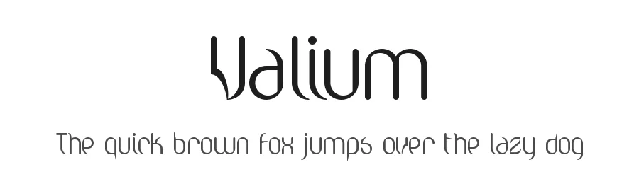 Valium by Apostrophic Labs — Decorative Font