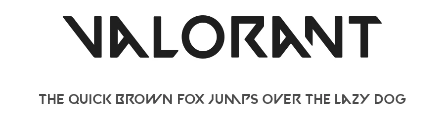Valorant by Bryan T โ Display Font