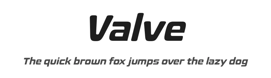 Valve by Typodermic Fonts — Display Font