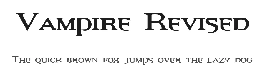 Vampire Revised — Decorative Font