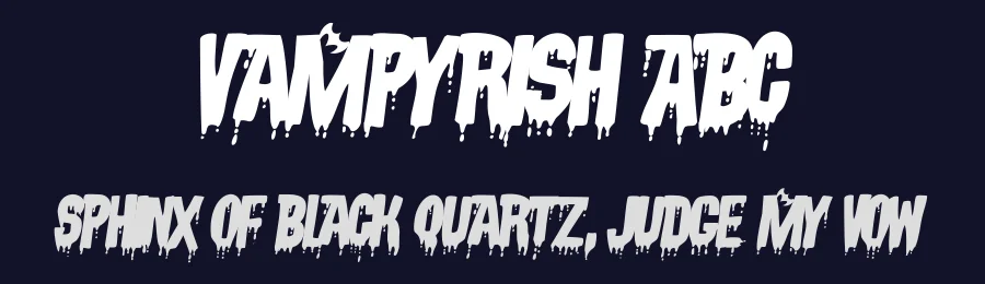 Vampyrish ABC by Manfred Klein — Decorative Font — thumbnail 2