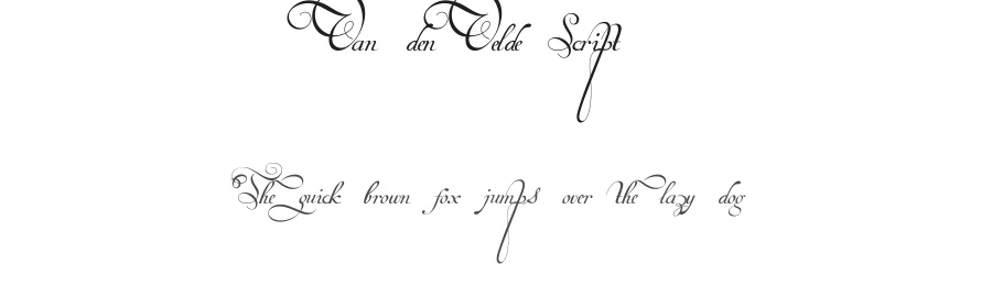 Van den Velde Script