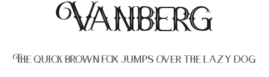 Vanberg by Maulana Creative — Decorative Font