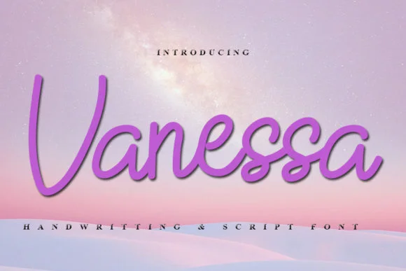 Vanessa Font by Slenting Art by Slenting Art — Script Handwritten Font