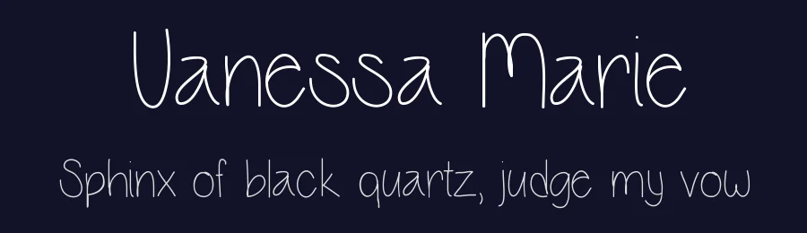 Vanessa Marie by Vanessa Bays — Script Handwritten Font — thumbnail 2