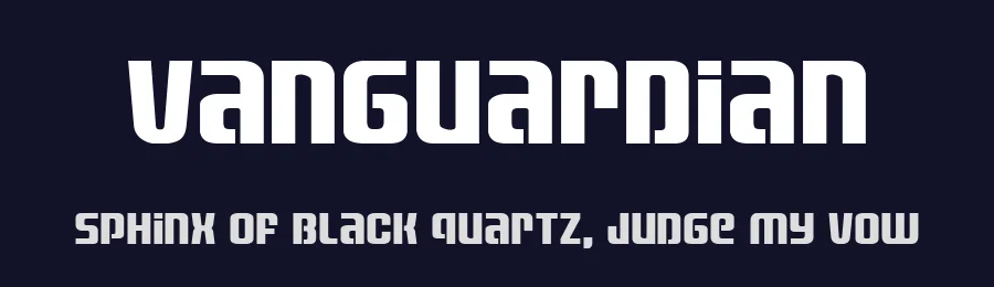 Vanguardian by Iconian Fonts — Display Font — thumbnail 2