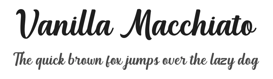 Vanilla Macchiato