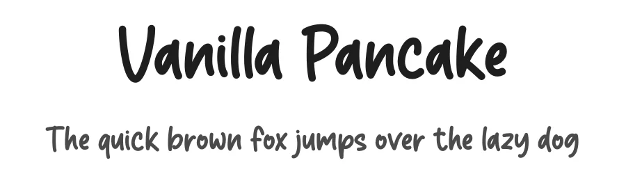 Vanilla Pancake