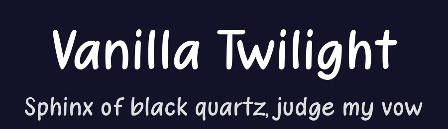 Vanilla Twilight by Blue Studio09 — Decorative Font — thumbnail 2