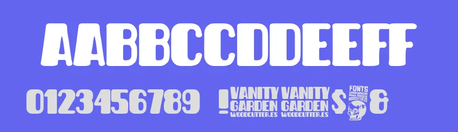 Vanity Garden by Woodcutter — Decorative Font — thumbnail 3