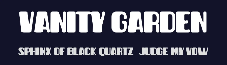 Vanity Garden by Woodcutter — Decorative Font — thumbnail 2