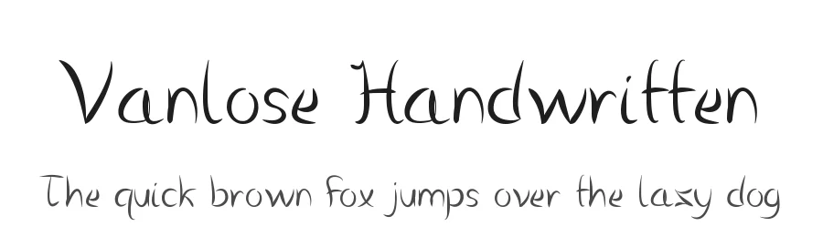 Vanlose Handwritten