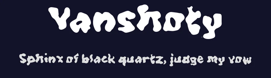 Vanshoty by wepfont.com — Decorative Font — thumbnail 2