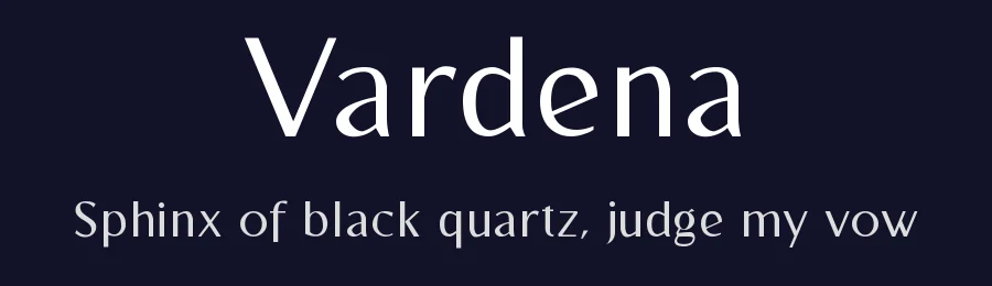 Vardena by Mocha Frappuccino — Sans Serif Font — thumbnail 2