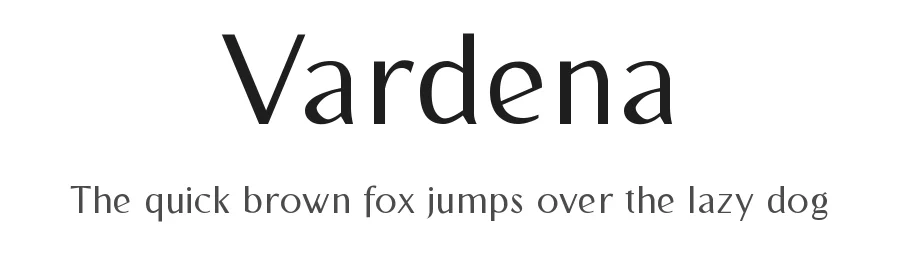 Vardena by Mocha Frappuccino — Sans Serif Font