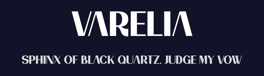 Varelia by Muhammad Yafinuha — Sans Serif Font — thumbnail 2