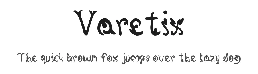 Varetix by aamelrsh — Decorative Font