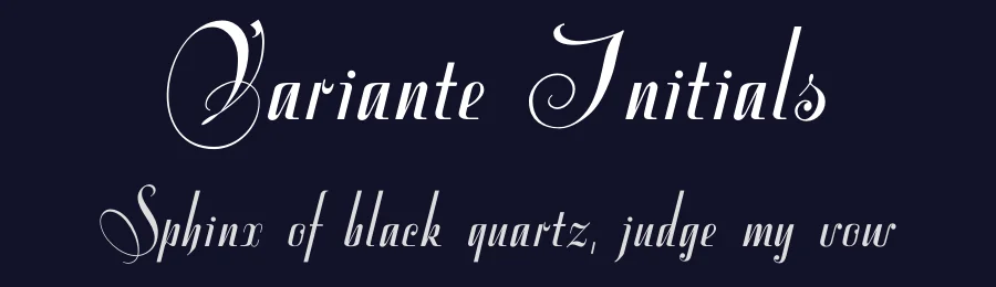 Variante Initials by ClaudeP — Decorative Font — thumbnail 2