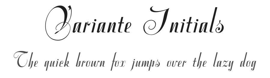 Variante Initials by ClaudeP — Decorative Font