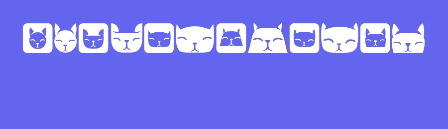 Various Cats by Vladimir Nikolic — Dingbats Font — thumbnail 3