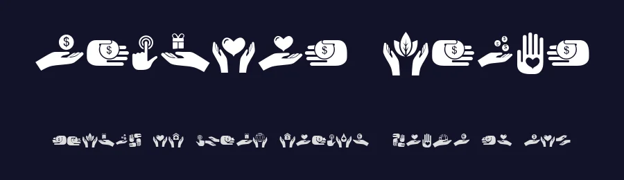 Various Hands by Vladimir Nikolic — Dingbats Font — thumbnail 2