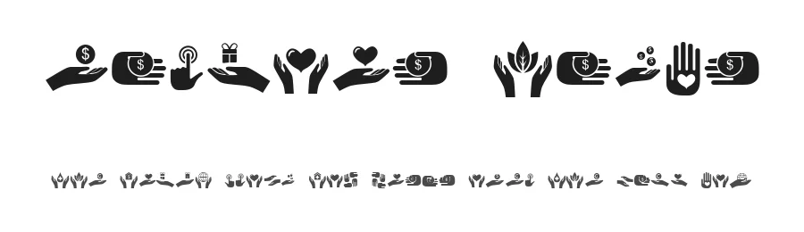 Various Hands by Vladimir Nikolic — Dingbats Font