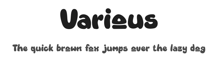Various by Dharmas Foundry — Decorative Font