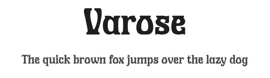Varose by RantautypeStudio — Decorative Font