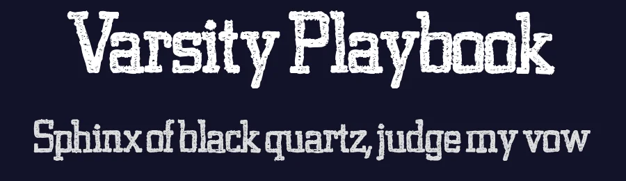 Varsity Playbook by KC Fonts — Decorative Font — thumbnail 2