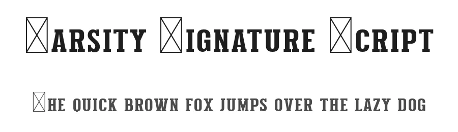 Varsity Signature Script