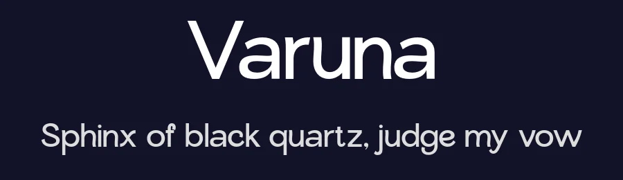 Varuna by VampStudio — Sans Serif Font — thumbnail 2