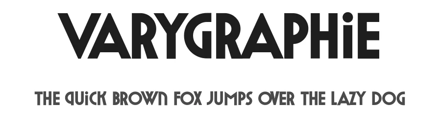 Varygraphie by Måns Grebäck — Decorative Font