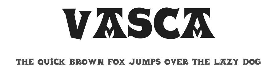 Vasca — Decorative Font