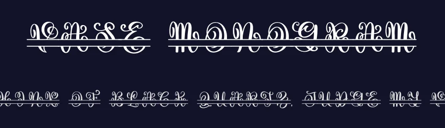 Vase Monogram by Abo Daniel Studio — Decorative Font — thumbnail 2