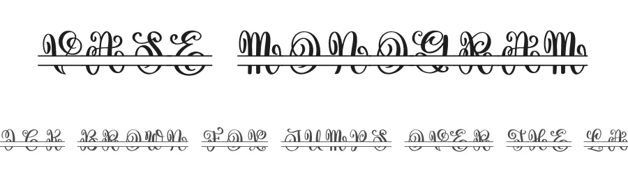 Vase Monogram by Abo Daniel Studio β Decorative Font