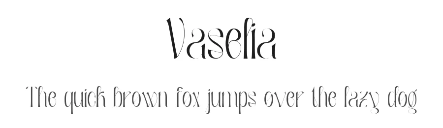 Vaselia by MixJpg β Decorative Font