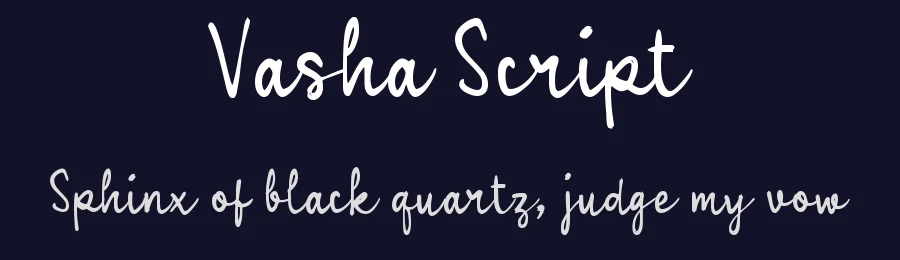 Vasha Script by wepfont.com — Script Handwritten Font — thumbnail 2