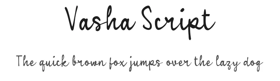 Vasha Script