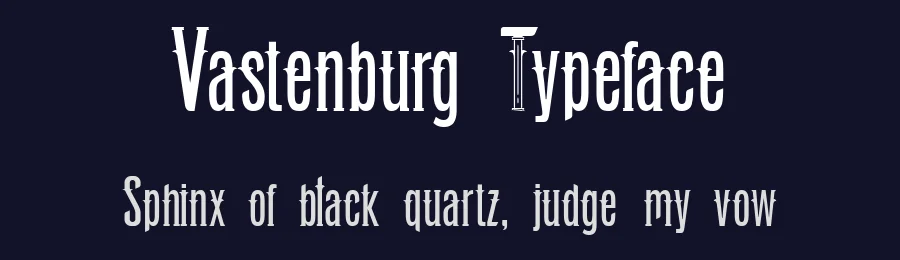 Vastenburg Typeface by DKV 18 ISI Surakarta — Decorative Font — thumbnail 2