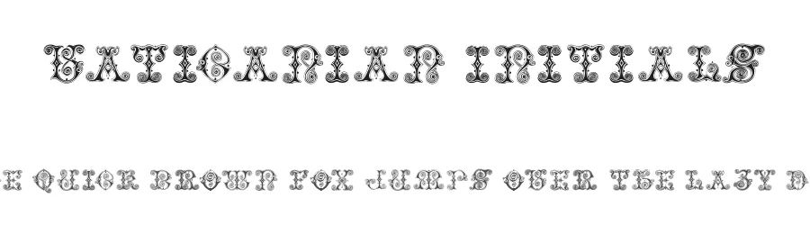 Vaticanian Initials by Manfred Klein — Decorative Font