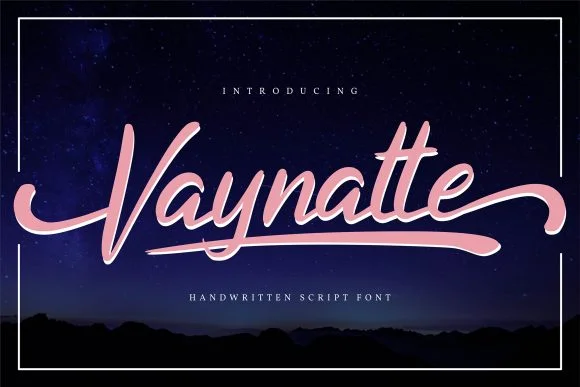 Vaynatte Font by Vunira — Script Handwritten Font