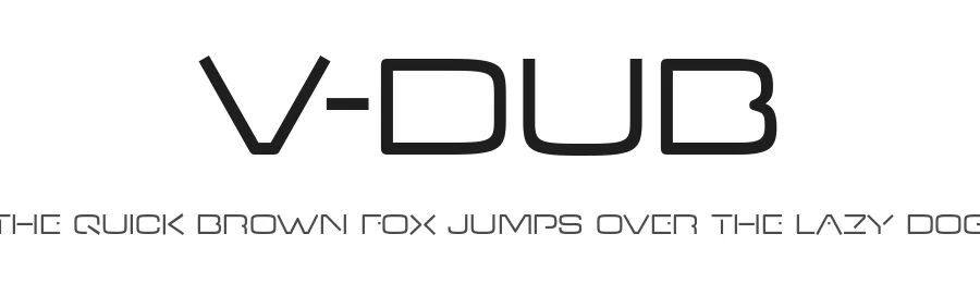 V-Dub by Typodermic Fonts — Display Font