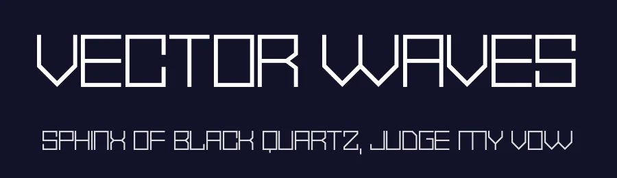 Vector Waves by Hawtpixel — Display Font — thumbnail 2