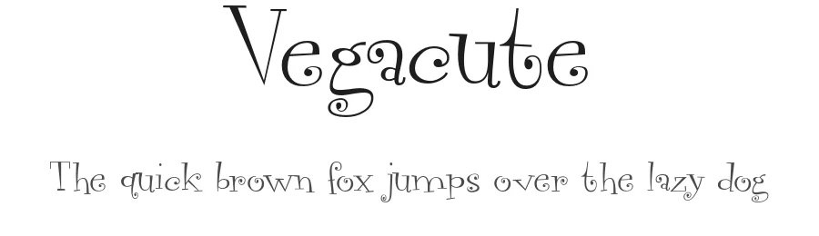 Vegacute by Pizzadude β Decorative Font