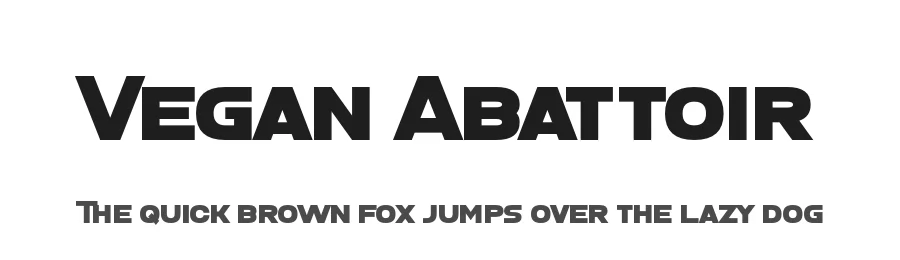 Vegan Abattoir by Chequered Ink — Sans Serif Font