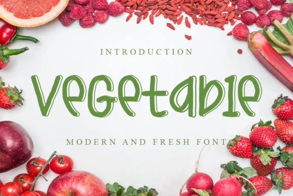 Vegetable Font by FL Space — Wedding Font