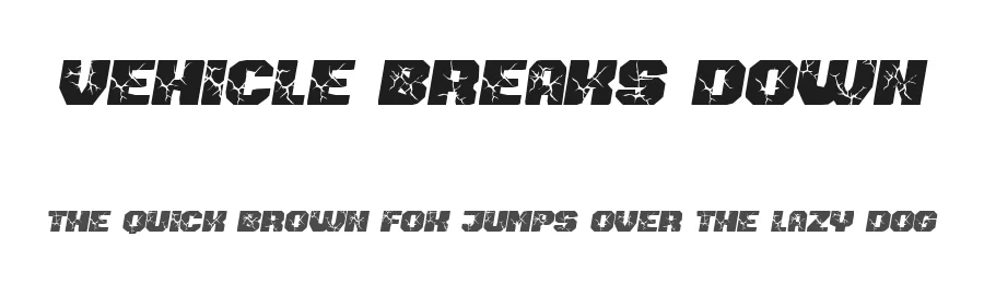 Vehicle Breaks Down