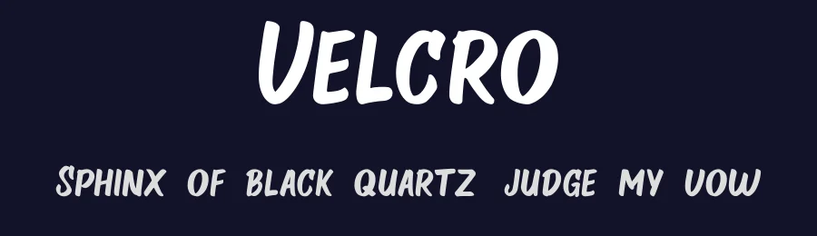 Velcro by ViactionType — Decorative Font — thumbnail 2