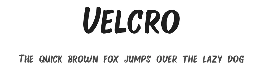 Velcro by ViactionType — Decorative Font