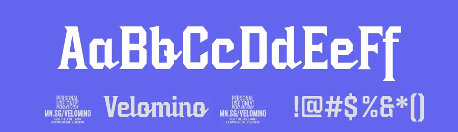 Velomino by Måns Grebäck — Decorative Font — thumbnail 3